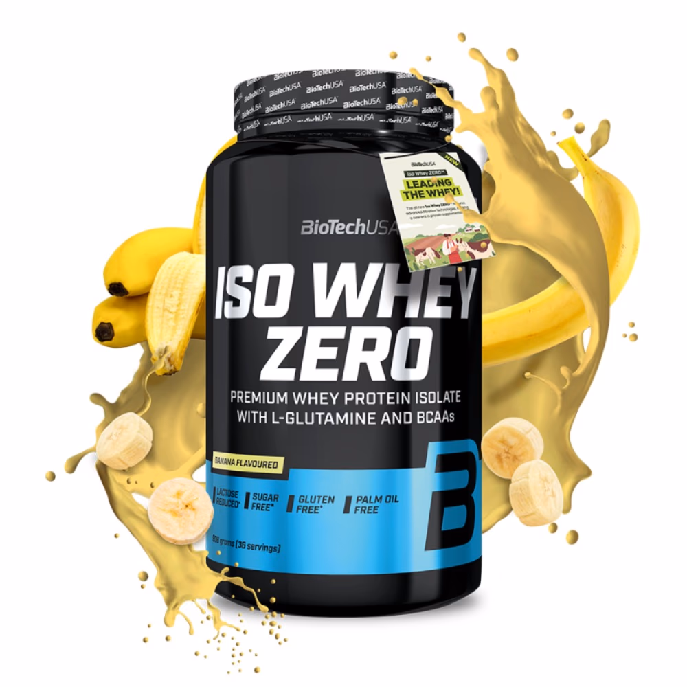 BioTechUSA Iso Whey Zero Banana 908g – Lactose-Free Whey Protein Isolate 2