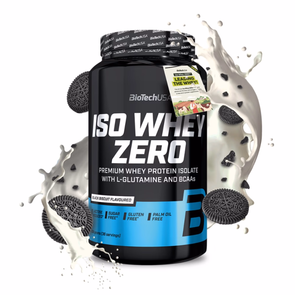 BioTechUSA Iso Whey Zero Black Biscuit 908g – Lactose-Free Whey Protein Isolate 2