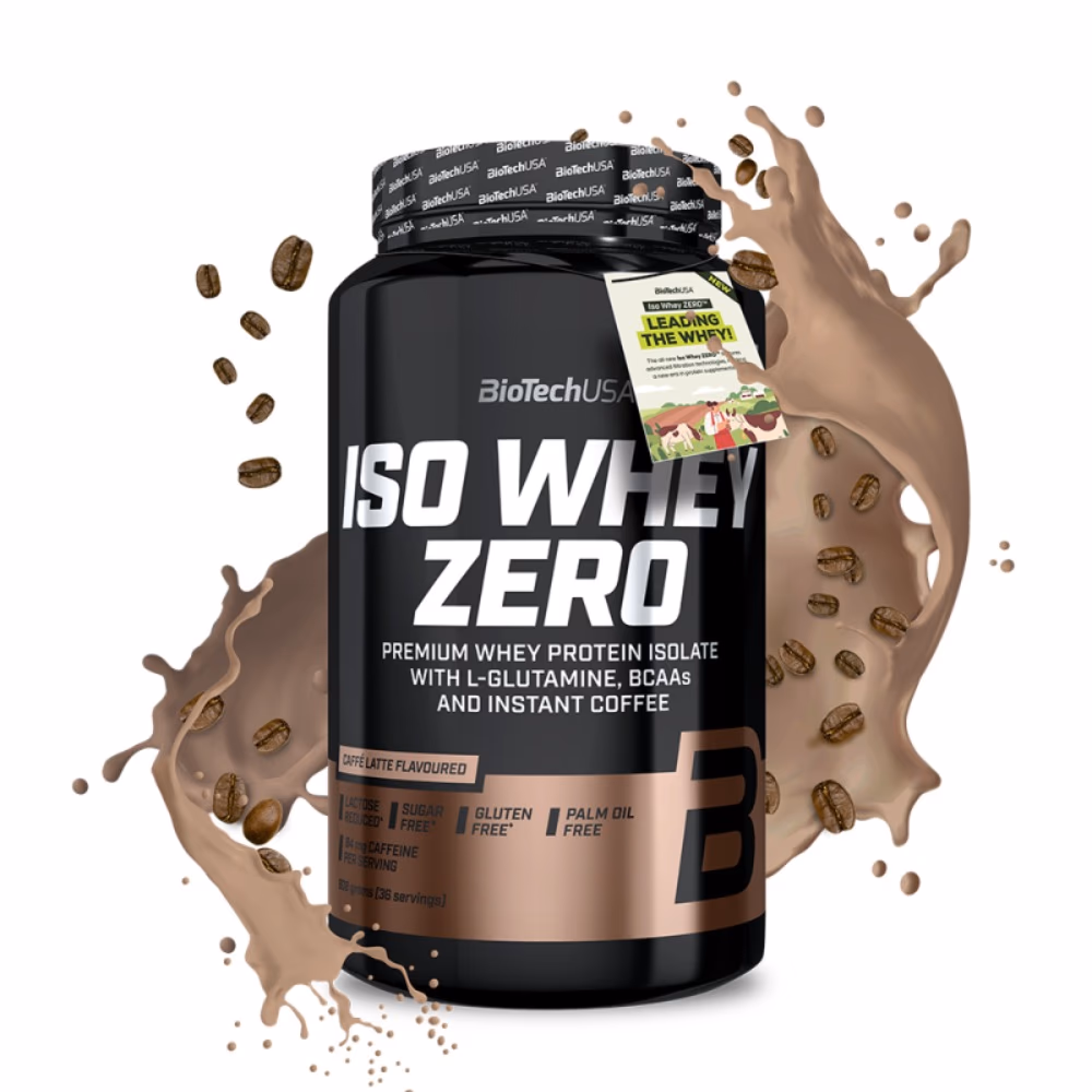 BioTechUSA Iso Whey Zero Caffè Latte 908g – Lactose-Free Whey Protein Isolate 3