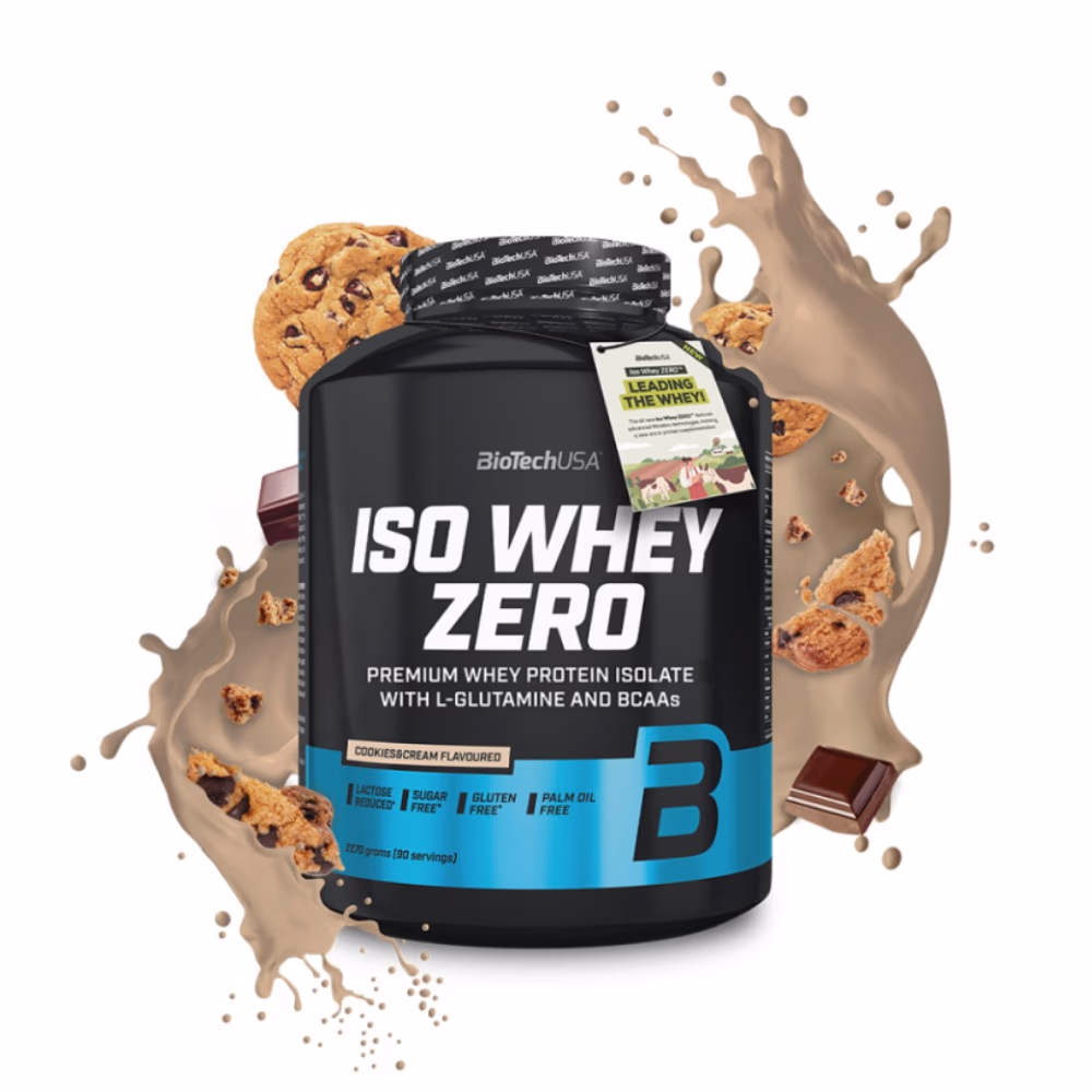 BioTechUSA ISO Whey Zero Cookies & Cream 1816g: Lactose-Free Whey Protein Isolate 3