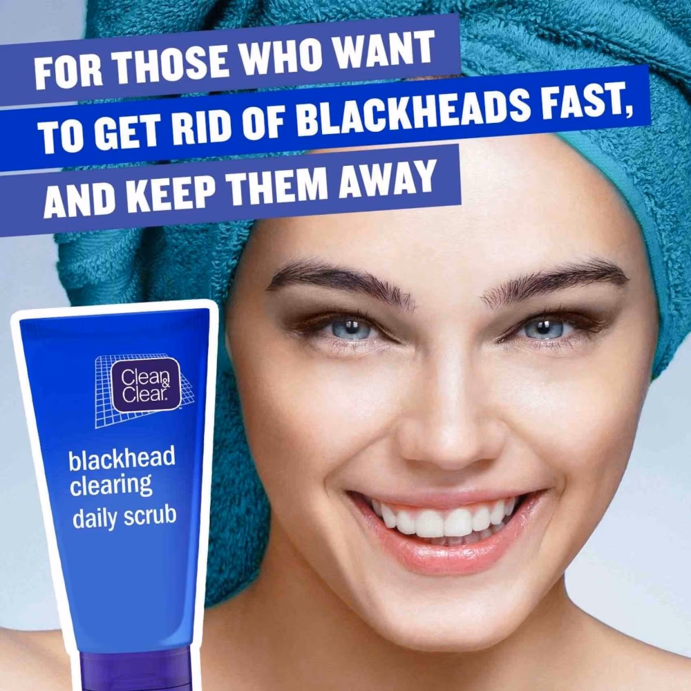Clean & Clear Blackhead Clearing Daily Scrub 150ml – Exfoliating Face Wash for Clear Skin 3