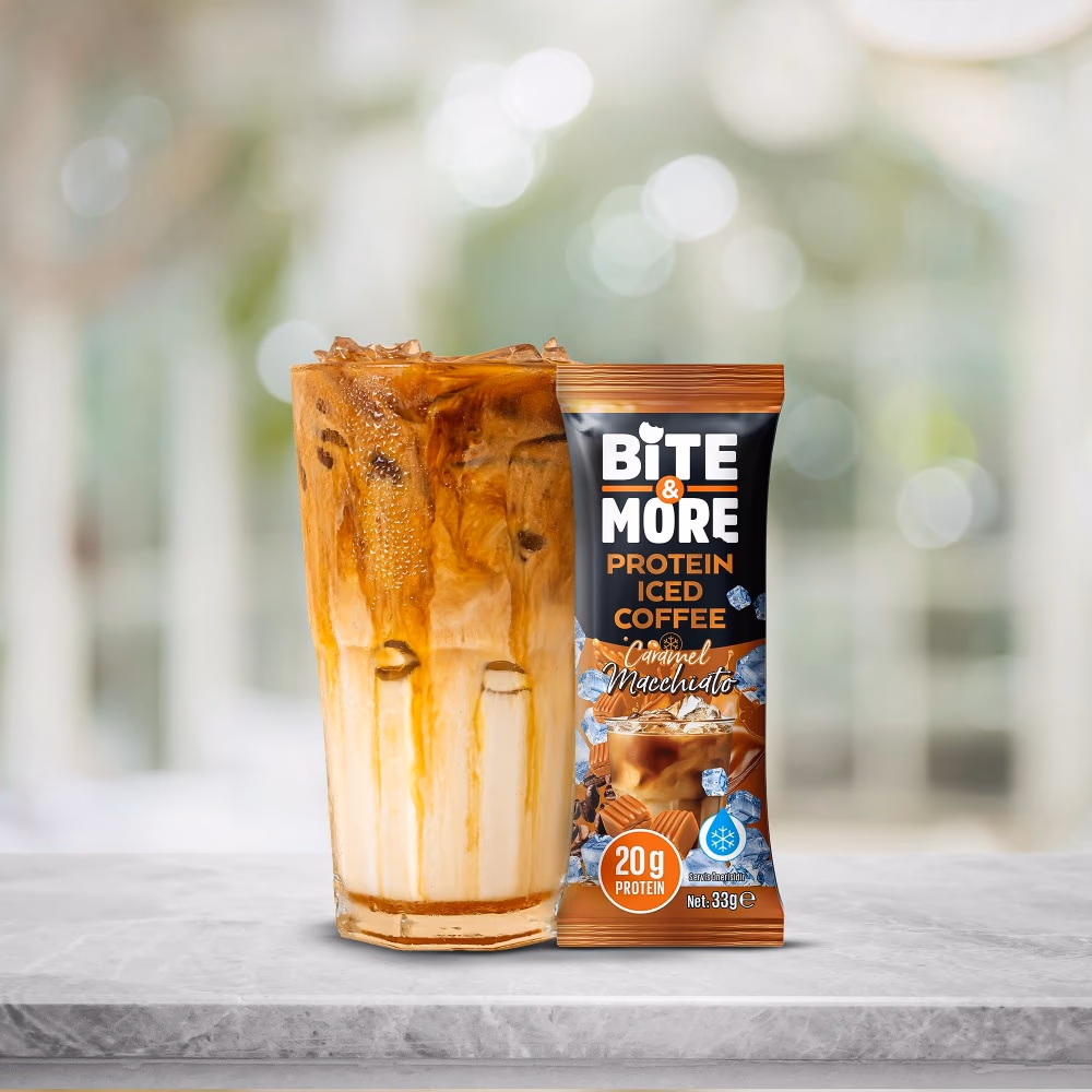 Bite and More Protein Ice Coffee Caramel Mach Pack 10s 5