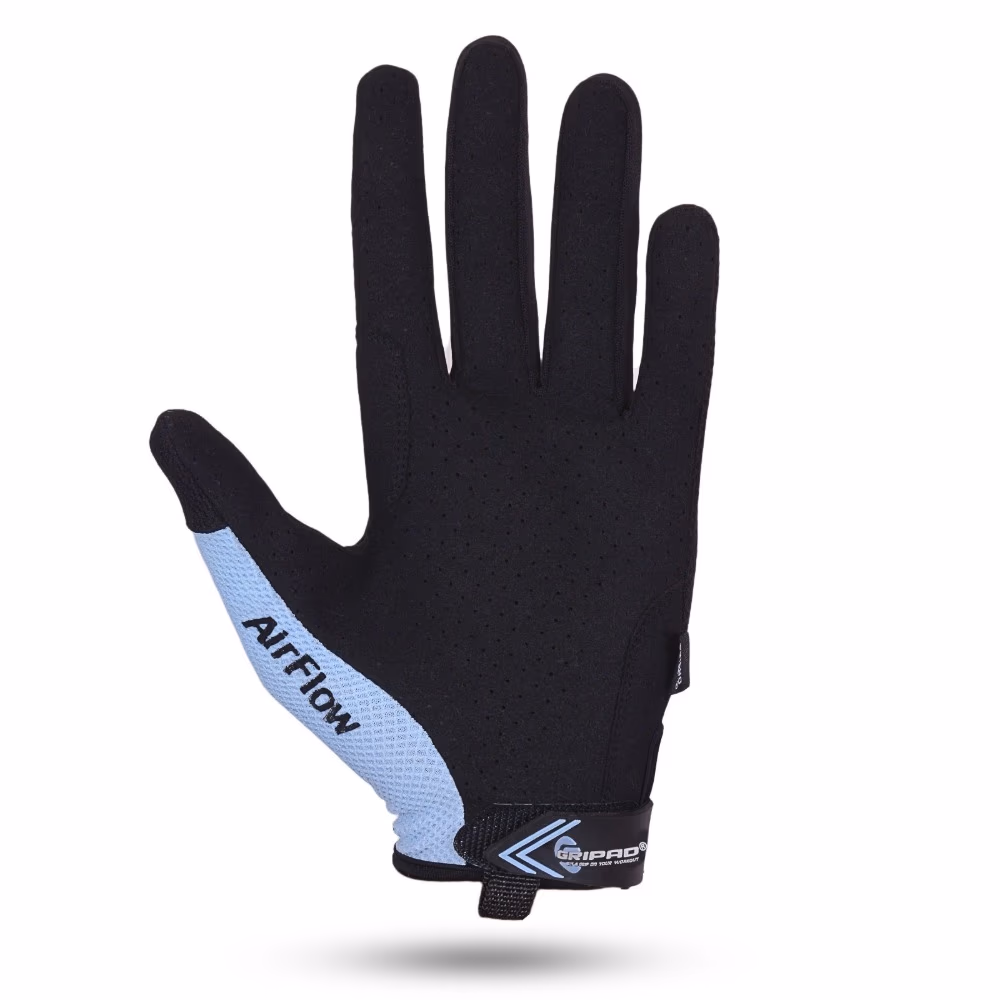 Gripad Airflow Gloves -  Black and Blue - Medium 2
