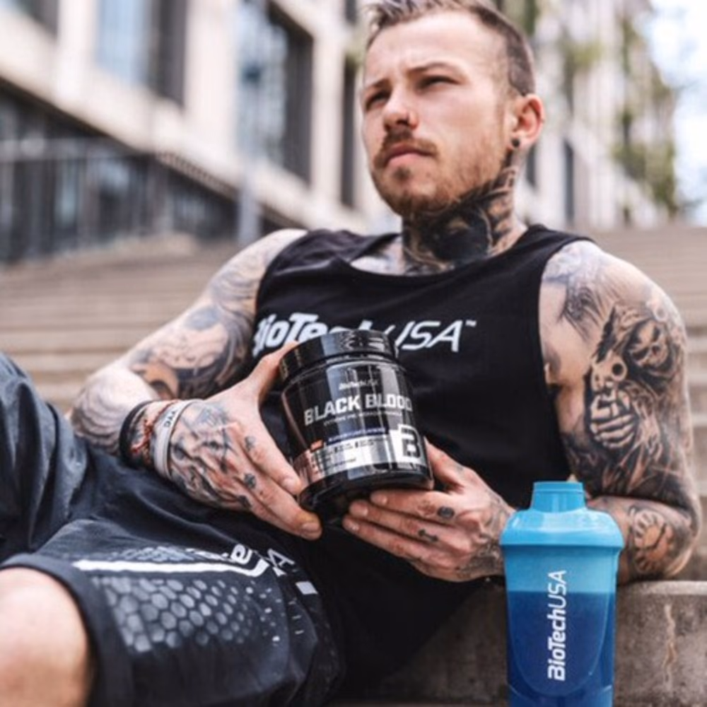 BioTechUSA Black Blood CAF Blue Grape 300g 3