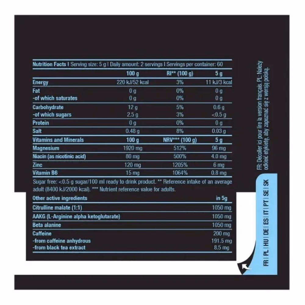BioTechUSA Black Blood CAF Blue Grape 300g 2