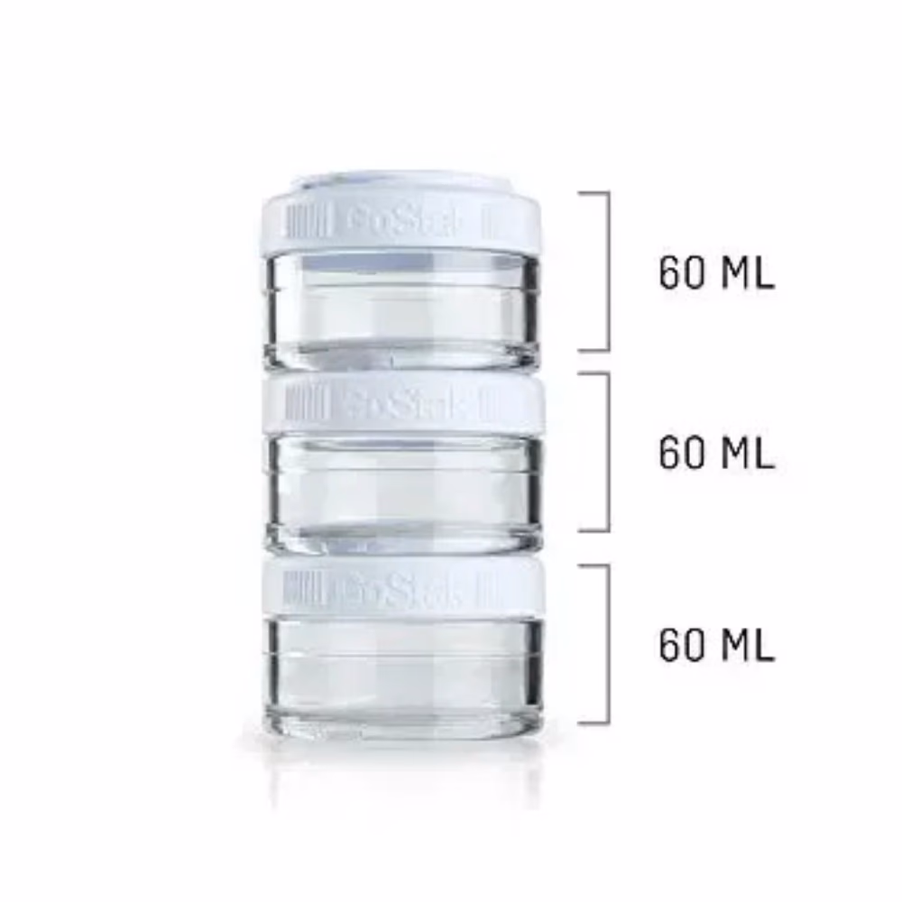 Blender Bottle GoStak 150cc Pack White 2