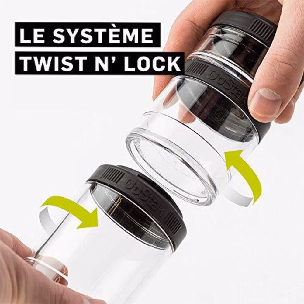 Blender Bottle GoStak 150cc Pack White 3