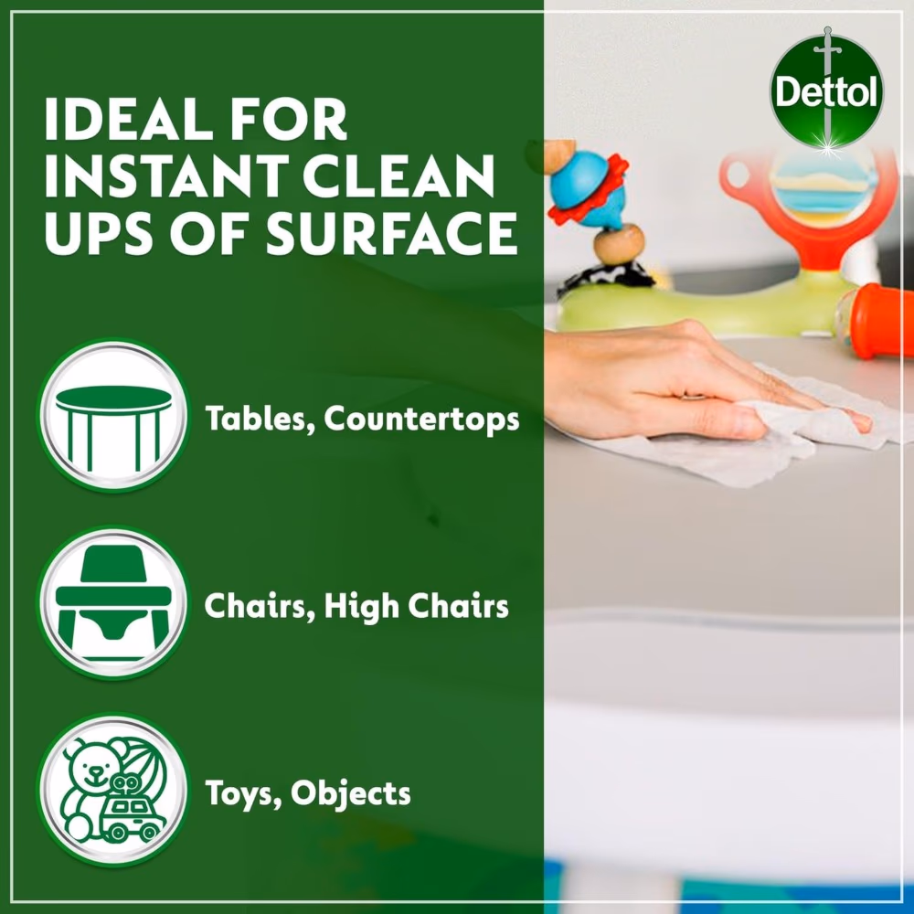 Dettol Anti-Bacterial Original Wipes 80s 4