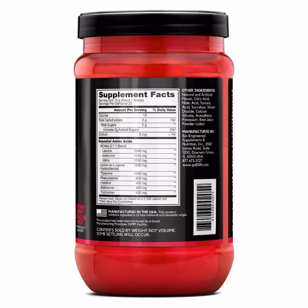 BSN Amino X EAAs – Strawberry Dragon Fruit – 375 g 2