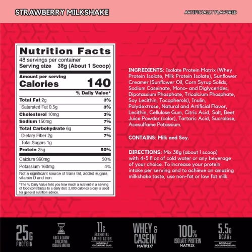 BSN Syntha 6 Isolate Strawberry 4lb 2