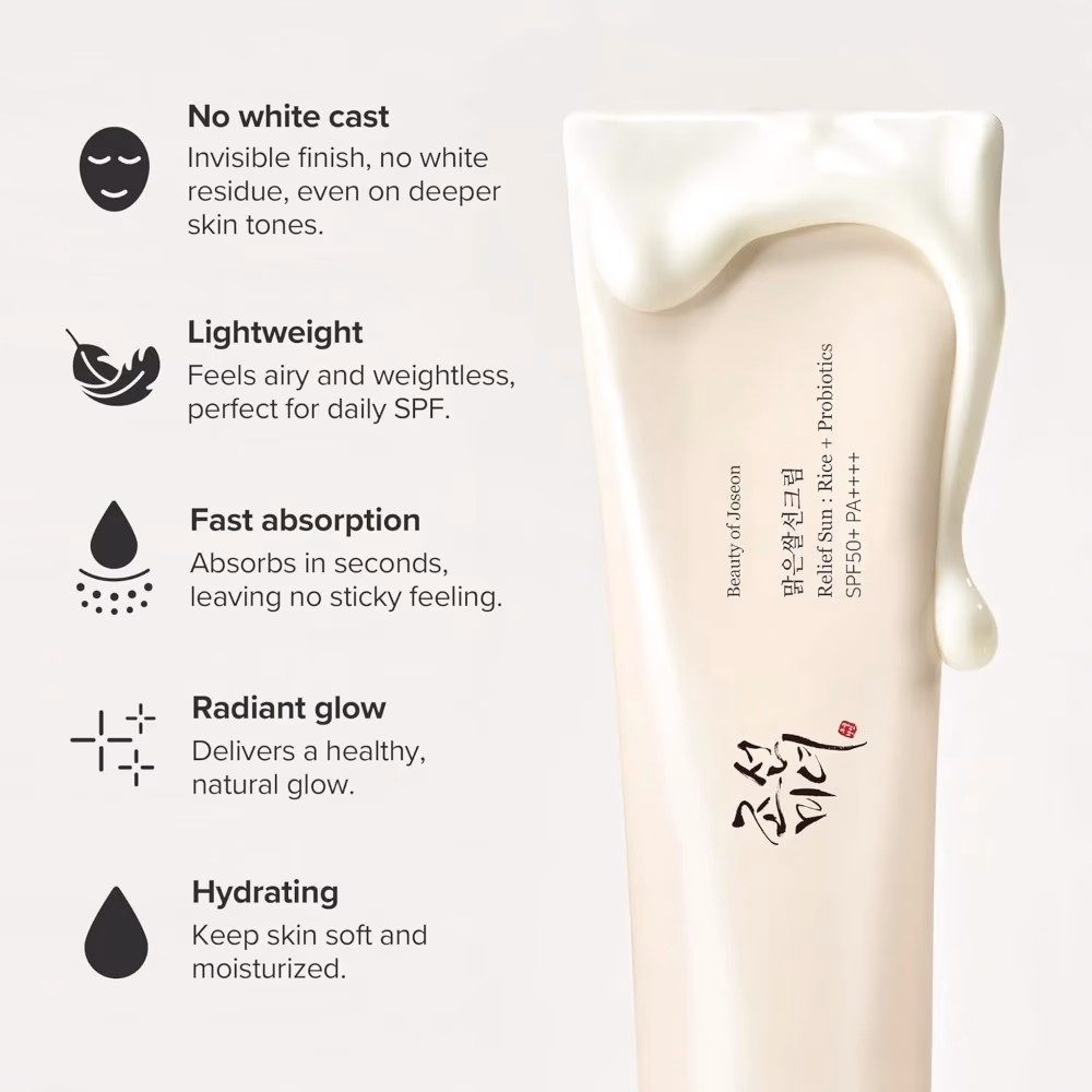 Beauty Of Joseon Rice And Probiotics Relief Sun Cream 50ml - Lightweight SPF50+ Sunscreen With Rice And Probiotics 2