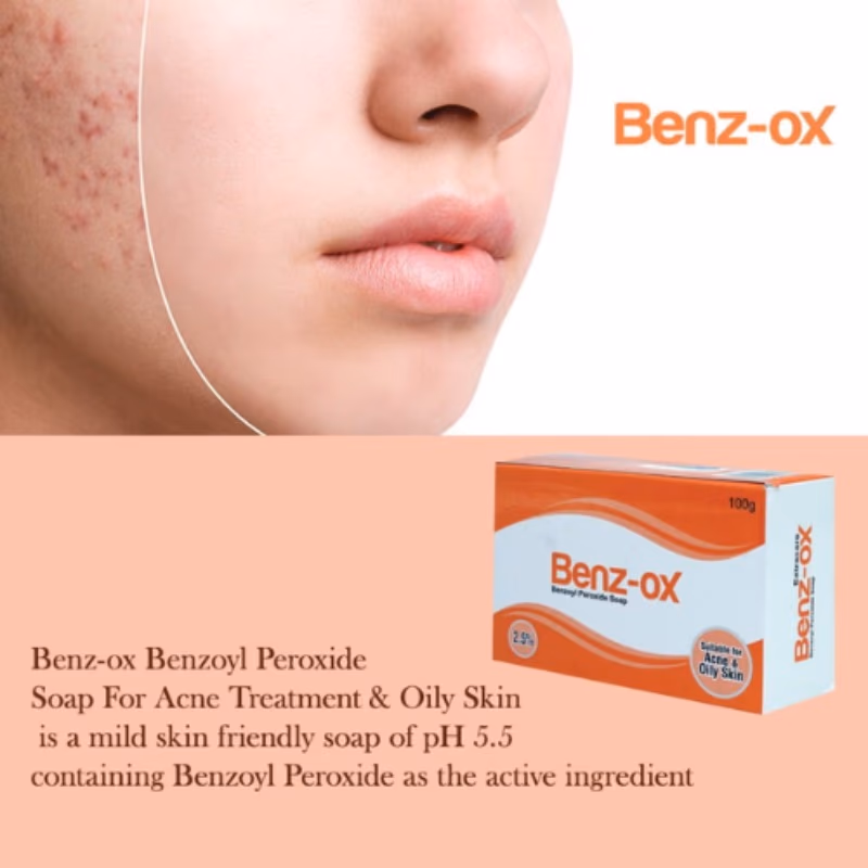 Benz-Ox Soap For Acne & Oily Skin 100Gm 3