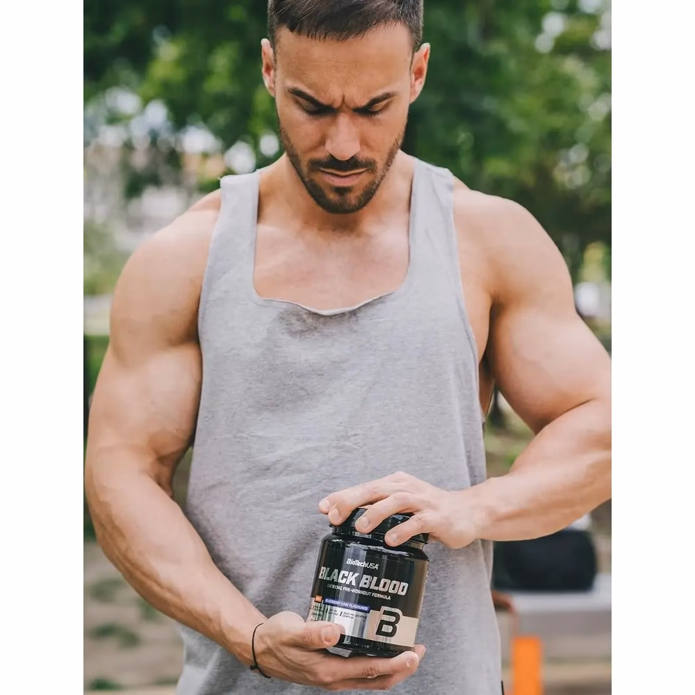 BioTechUSA Black Blood NOX+ Blueberry Lime flavor - 340gm 3