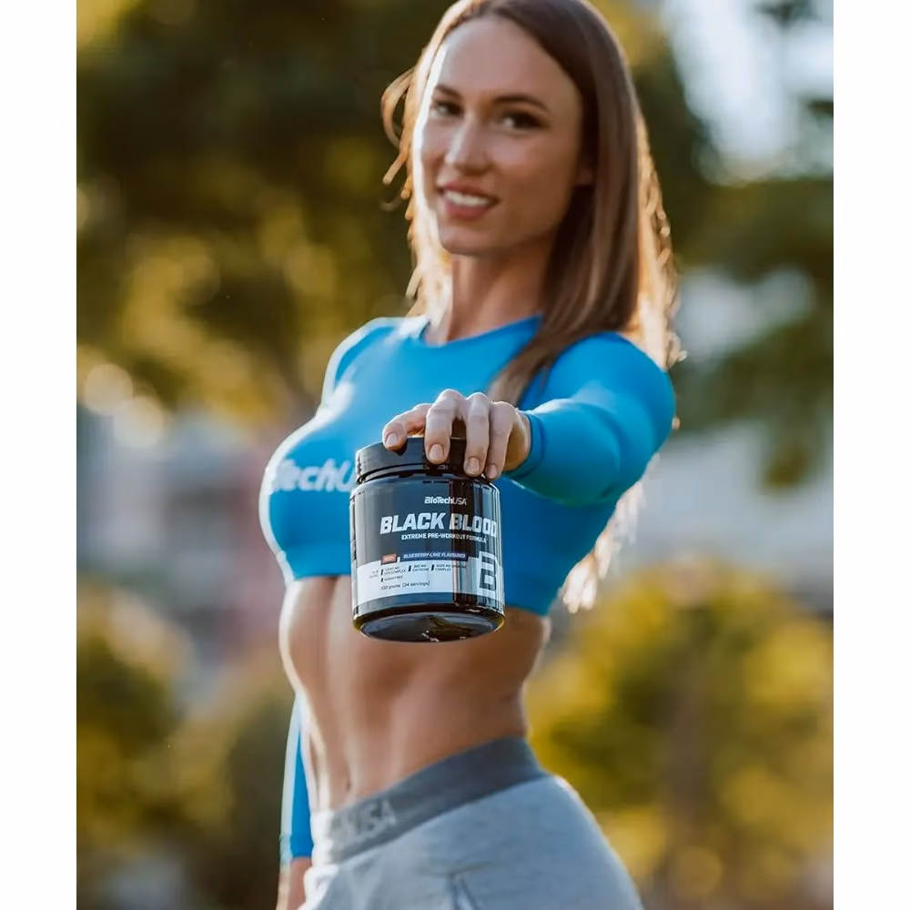 BioTechUSA Black Blood NOX+ Blueberry Lime flavor - 340gm 5