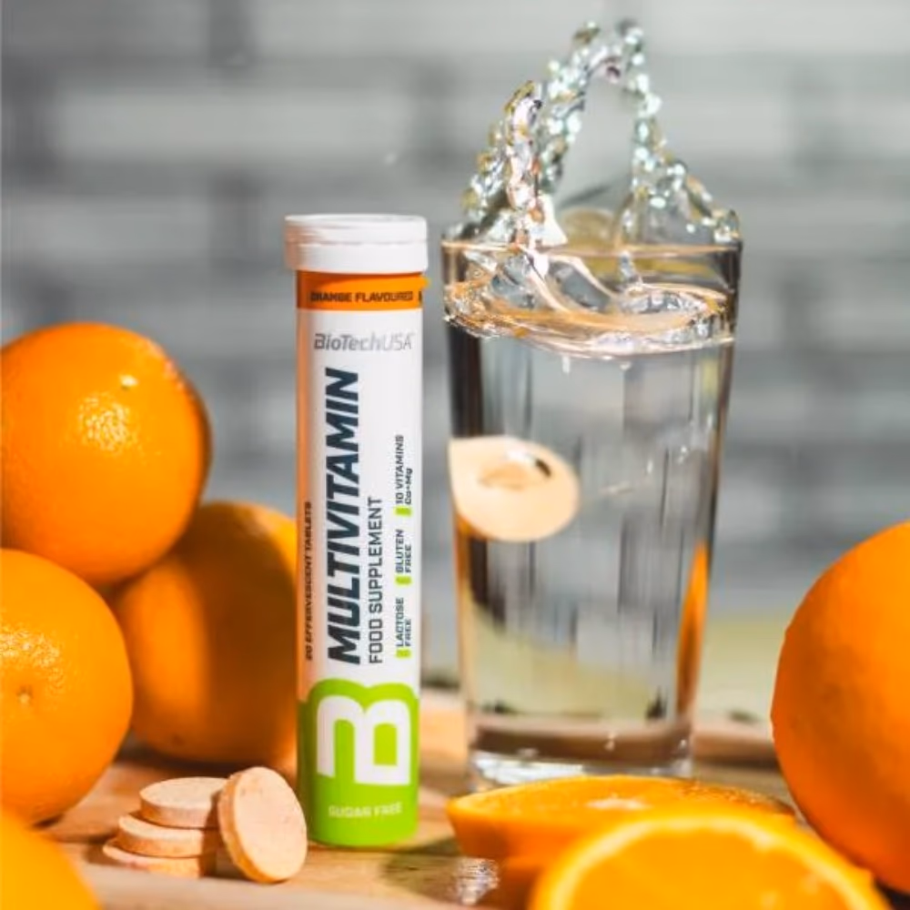 BioTechUSA Multivitamin Effervescent Orange Flavor - 20 Tablets 4
