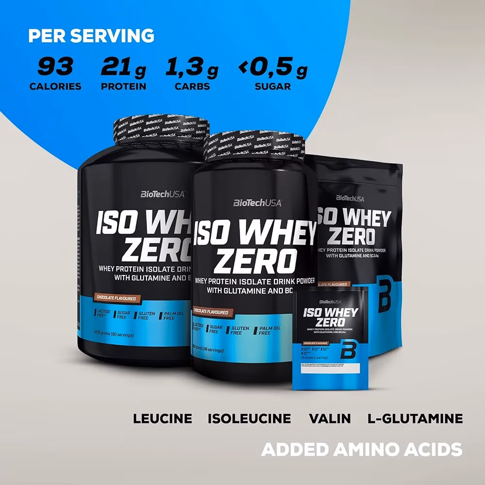BioTechUSA Iso Whey Zero Salted Caramel 2270g: Lactose-Free Whey Protein Isolate 2