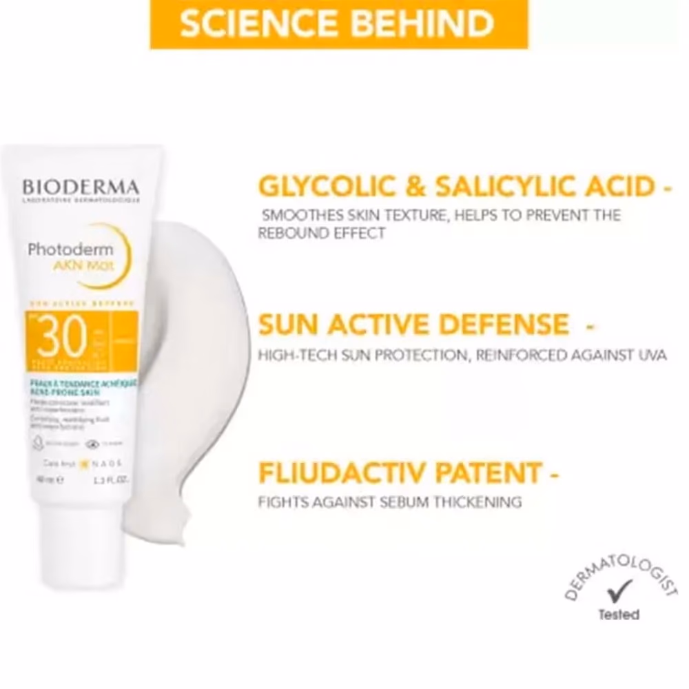 Bioderma Photoderm AKN Mat SPF 30 Mattifying Sun Cream – 40ml 3