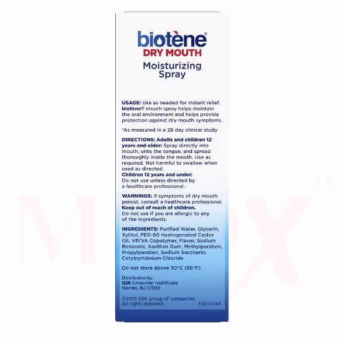 Biotene Dry Mouth Moisturizing Spray Gen Mint 44ml 2