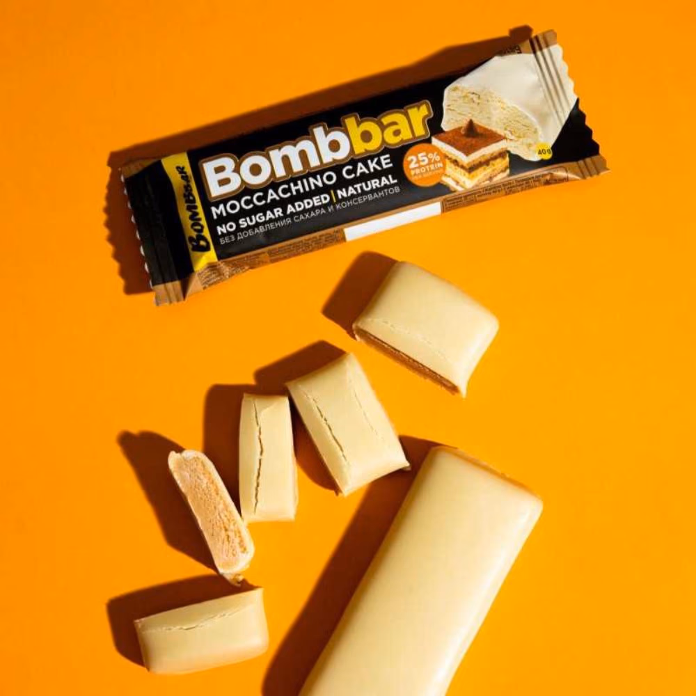 Bombbar Moccachino Cake Protein Bar 40g 2
