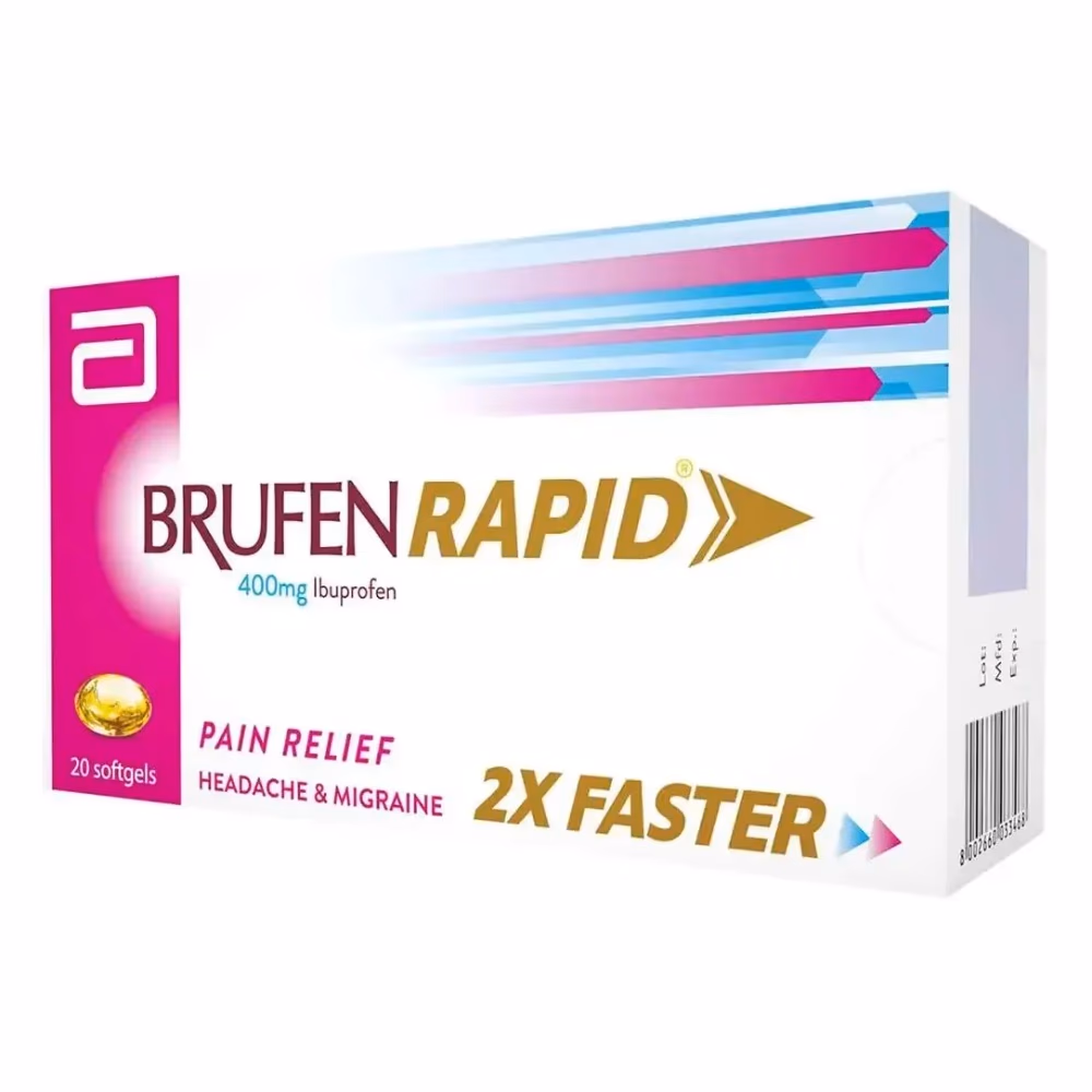 Brufen Rapid 400mg - 20 Softgels 2