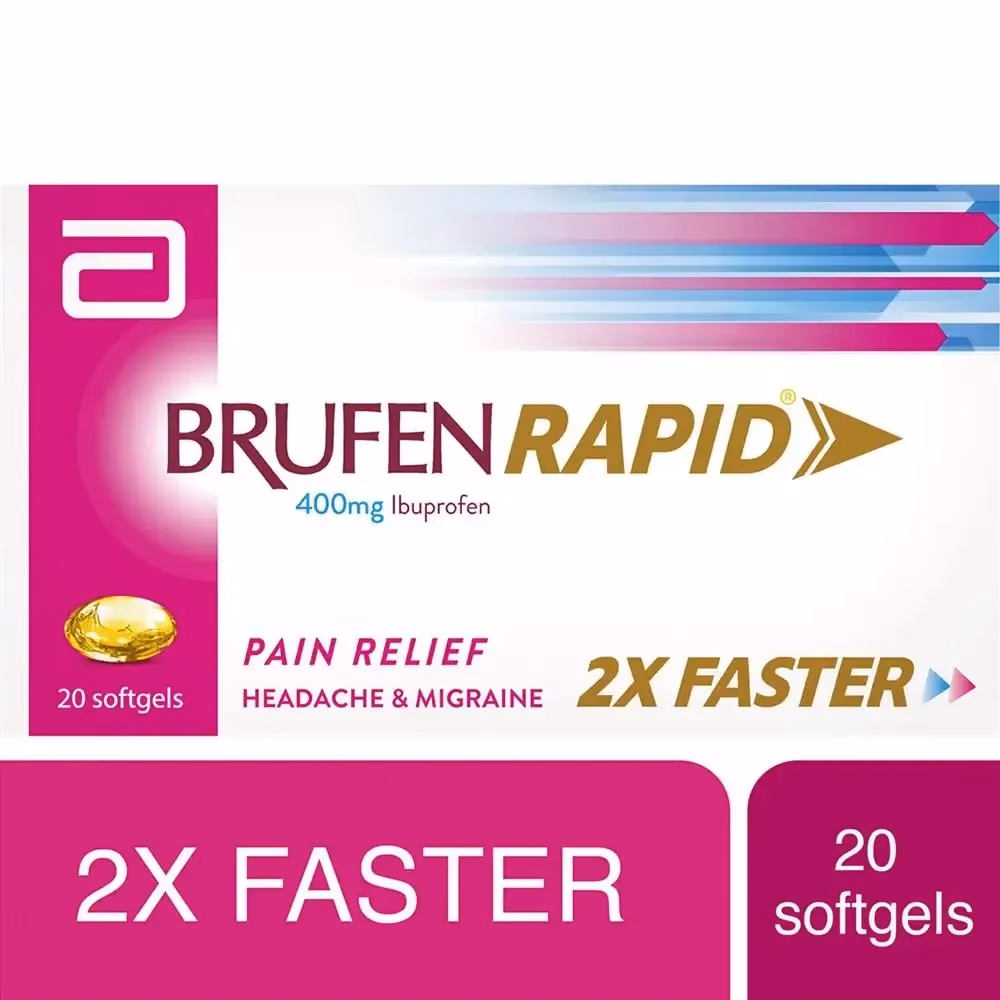 Brufen Rapid 400mg - 20 Softgels 4