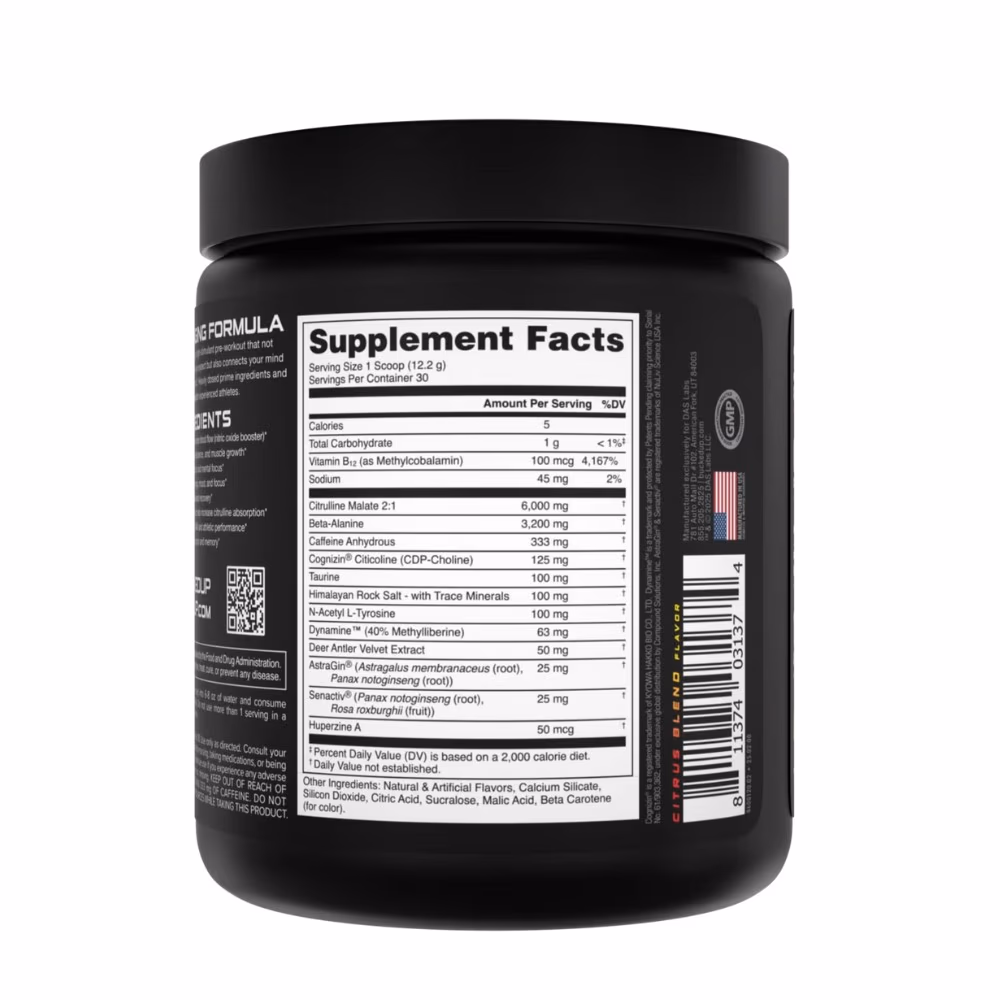Bucked Up BAMF High Stim Pre-Workout Gym N Juice 365g 2