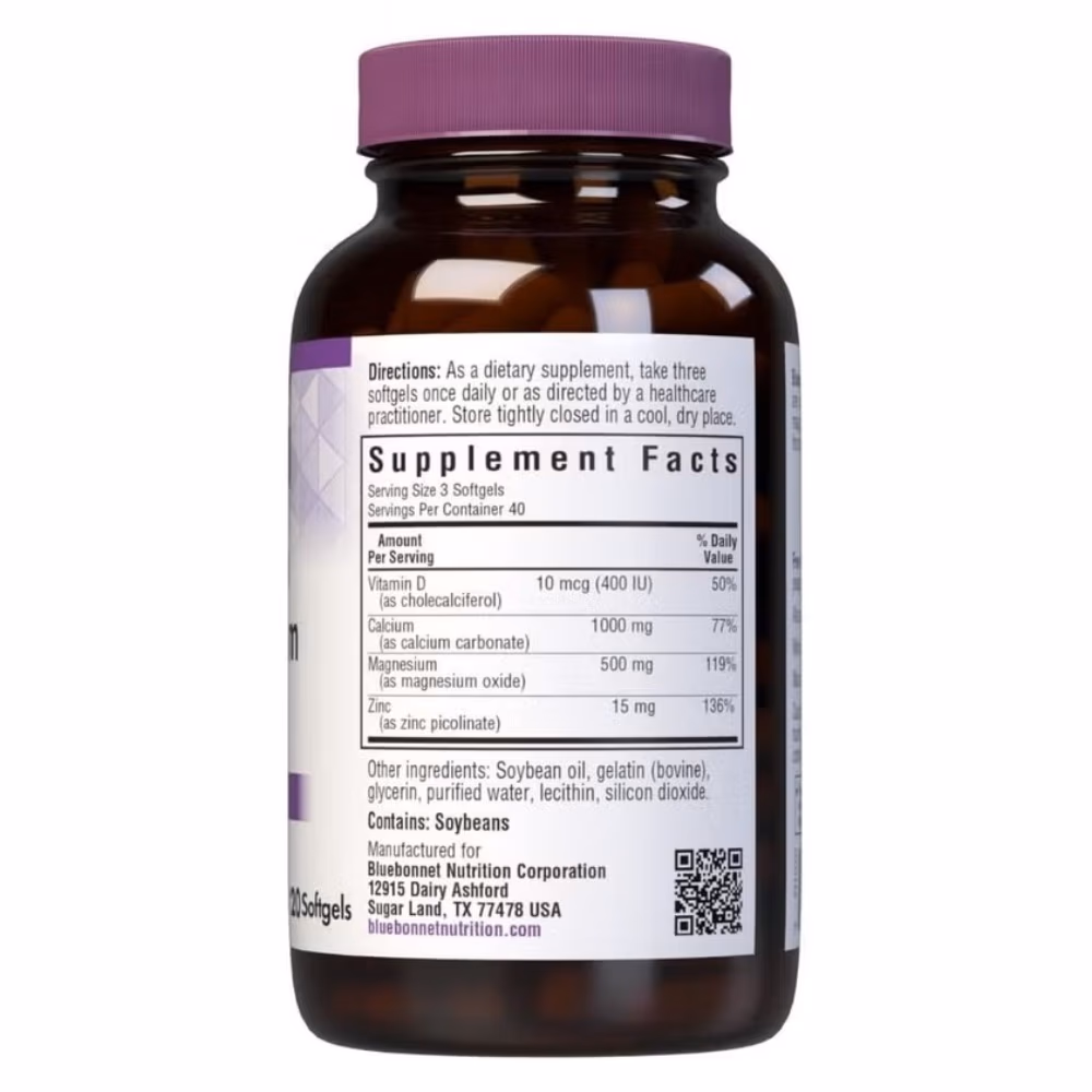 Bluebonnet Calcium Magnesium Zinc 90 Capsules 2