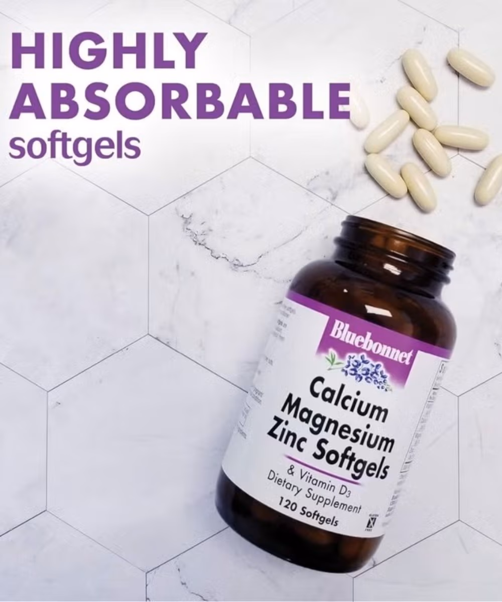 Bluebonnet Calcium Magnesium Zinc 90 Capsules 4