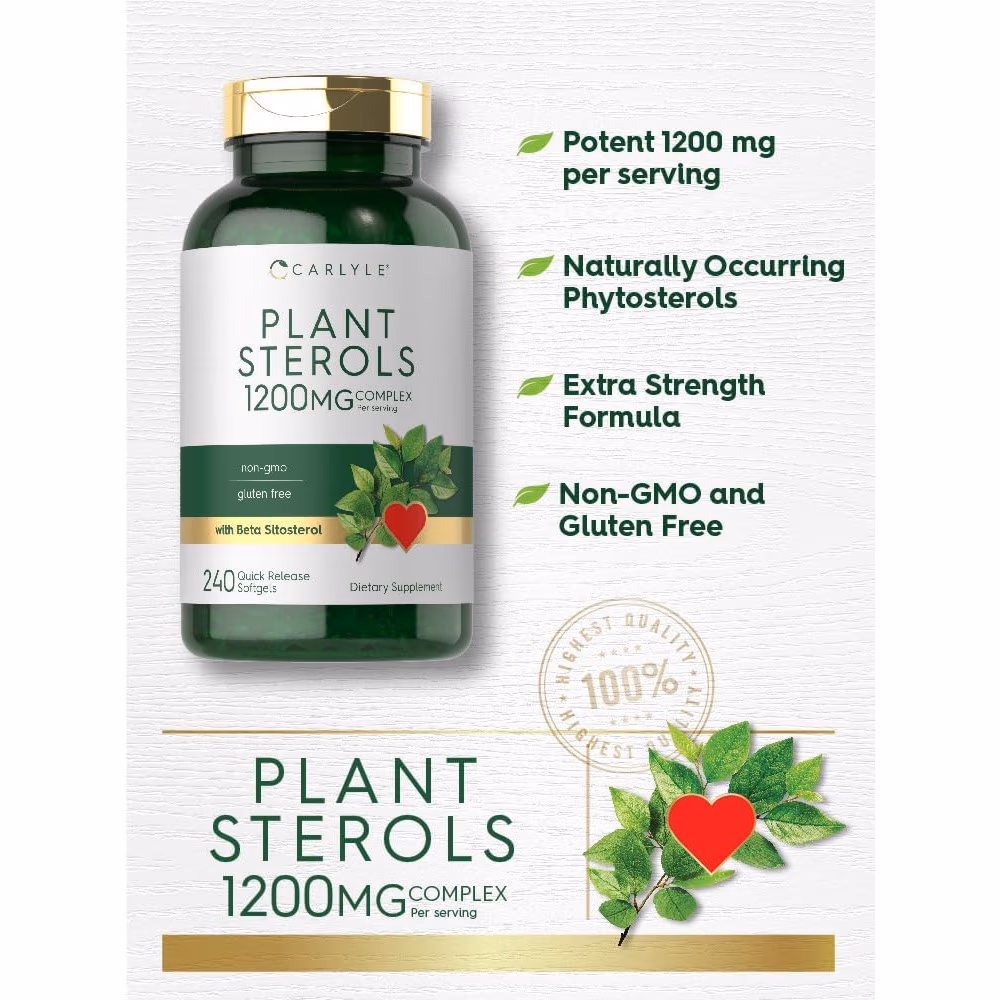 Carlyle Plant Sterols 1200mg – 240 Softgels | Heart Health & Cholesterol Support Supplement 2