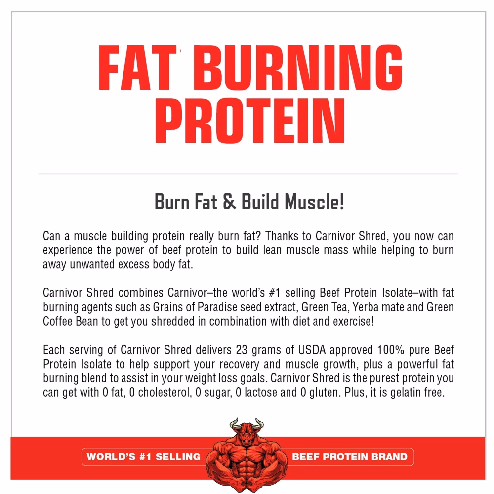 MuscleMeds Carnivor Shred – Vanilla Caramel – 1.91lb  3