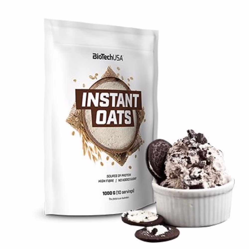 BioTechUSA Instant Oats Cookies & Cream 1000g – Flavored Oatmeal Powder 3