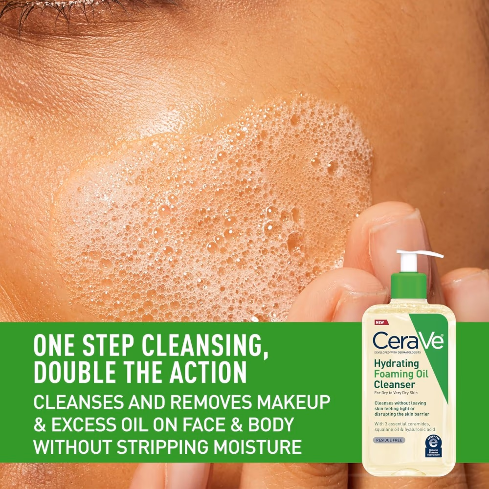 CeraVe Hydrating Foaming Oil Cleanser – 237ml  5