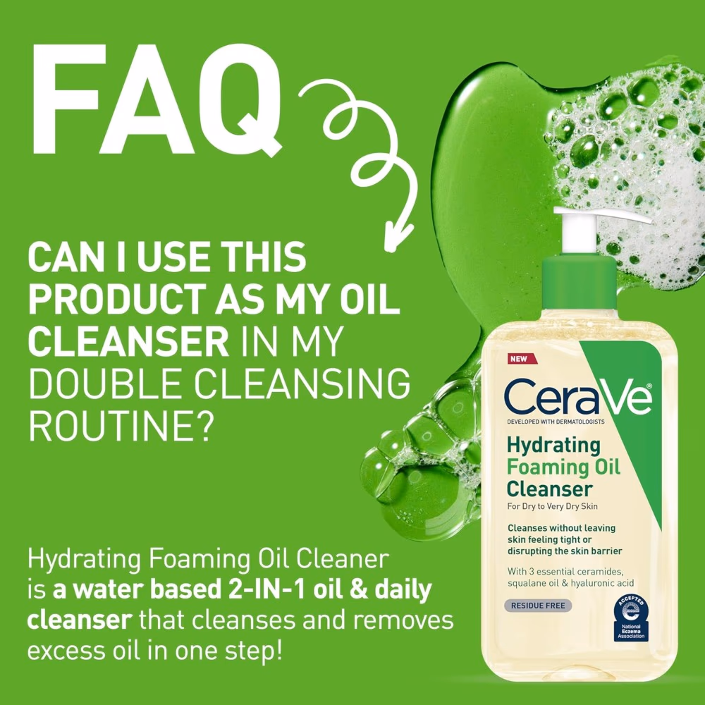 CeraVe Hydrating Foaming Oil Cleanser – 237ml  4