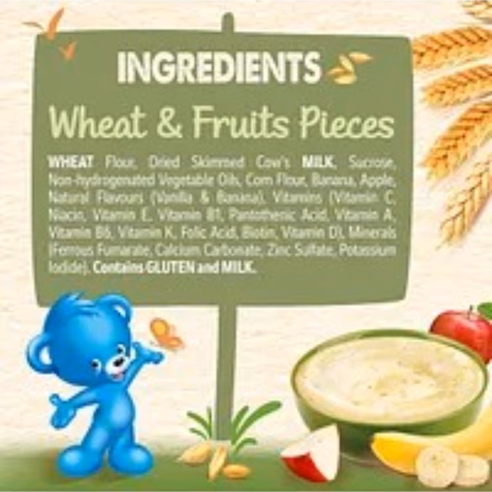 Nestle Cerelac Wheat & Fruit Pieces 400g – Iron Fortified Baby Cereal with Essential Vitamins & Minerals 2