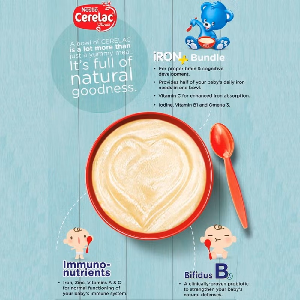 Nestle Cerelac Wheat & Dates 400g – Nutritious Baby Cereal with Iron & Essential Vitamins 4