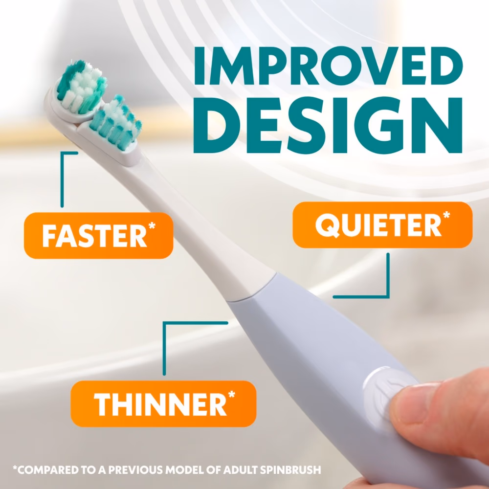 ARM & HAMMER Spinbrush Pro+ Ultra White Toothbrush Medium 2