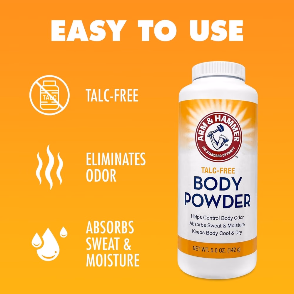 Arm And Hammer Talc-Free Body Powder 142g 2