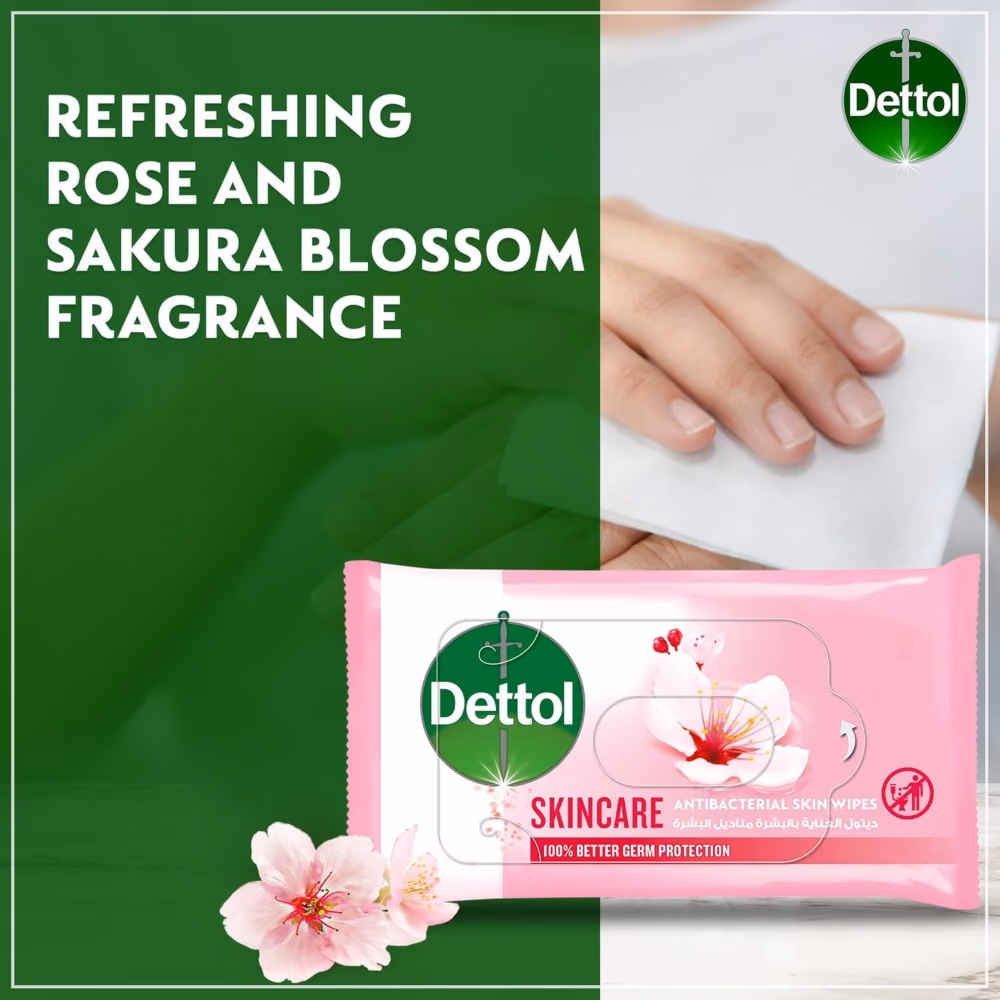 Dettol Anti-Bacterial Skincare Wipes - 40s 3