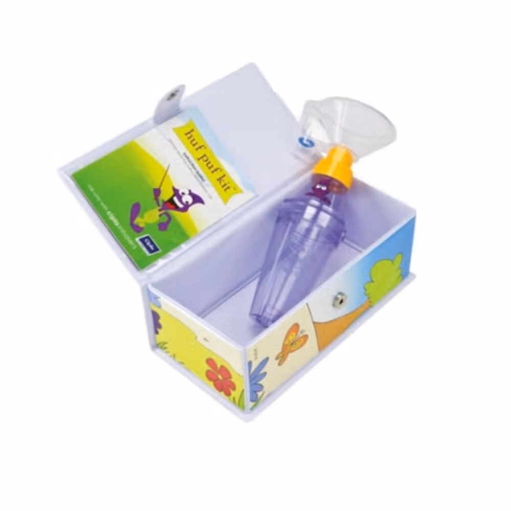 Cipla Huf Puf Kit – Inhalation Spacer Device for Easier Asthma Inhaler Use 3