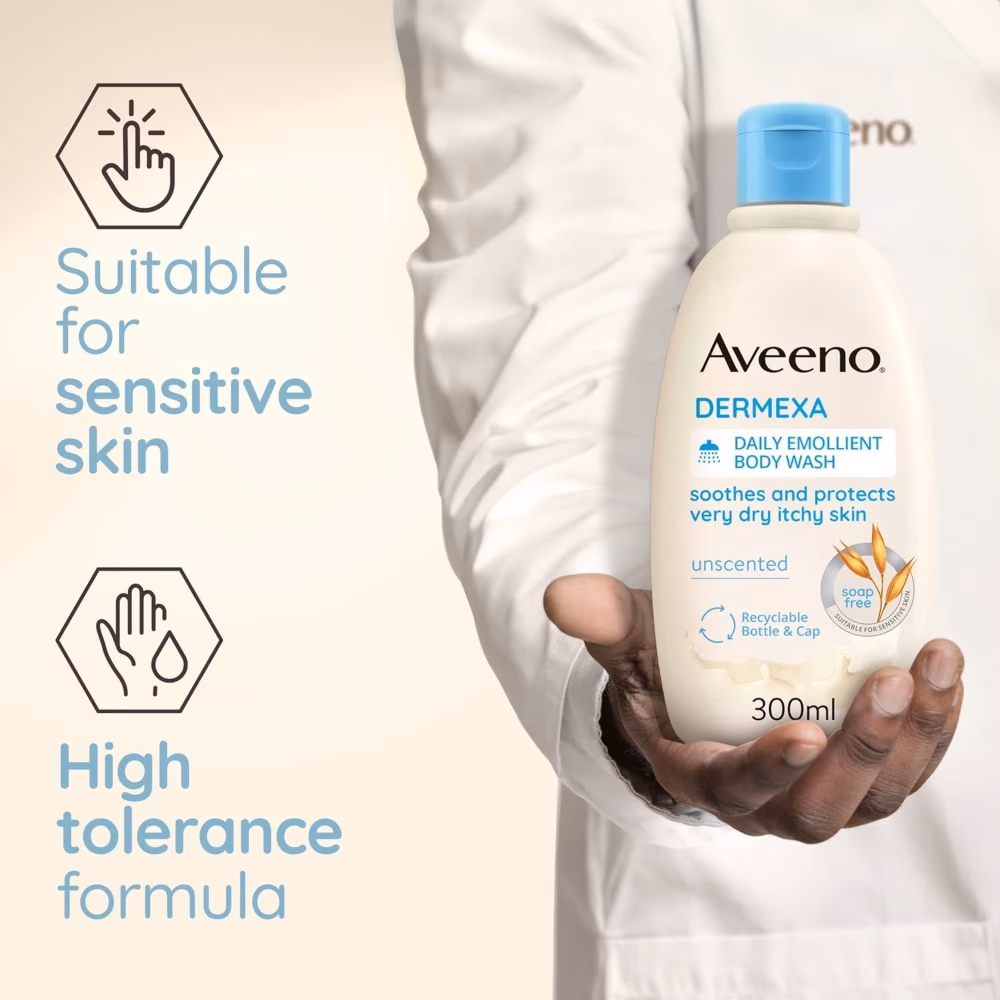 Aveeno Dermexa Emollient Body Wash 300ml 5