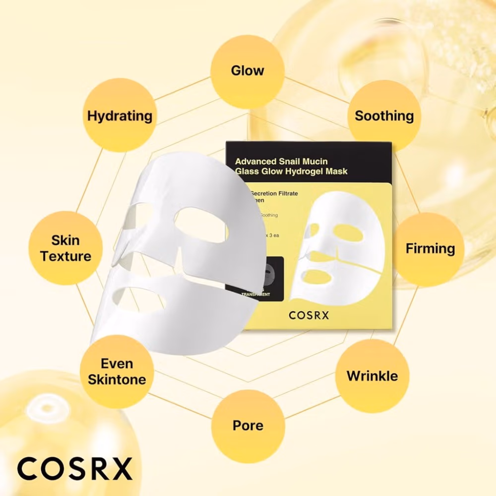 COSRX Advanced Snail Mucin Glass Glow Hydrogel Mask (34 g) 2
