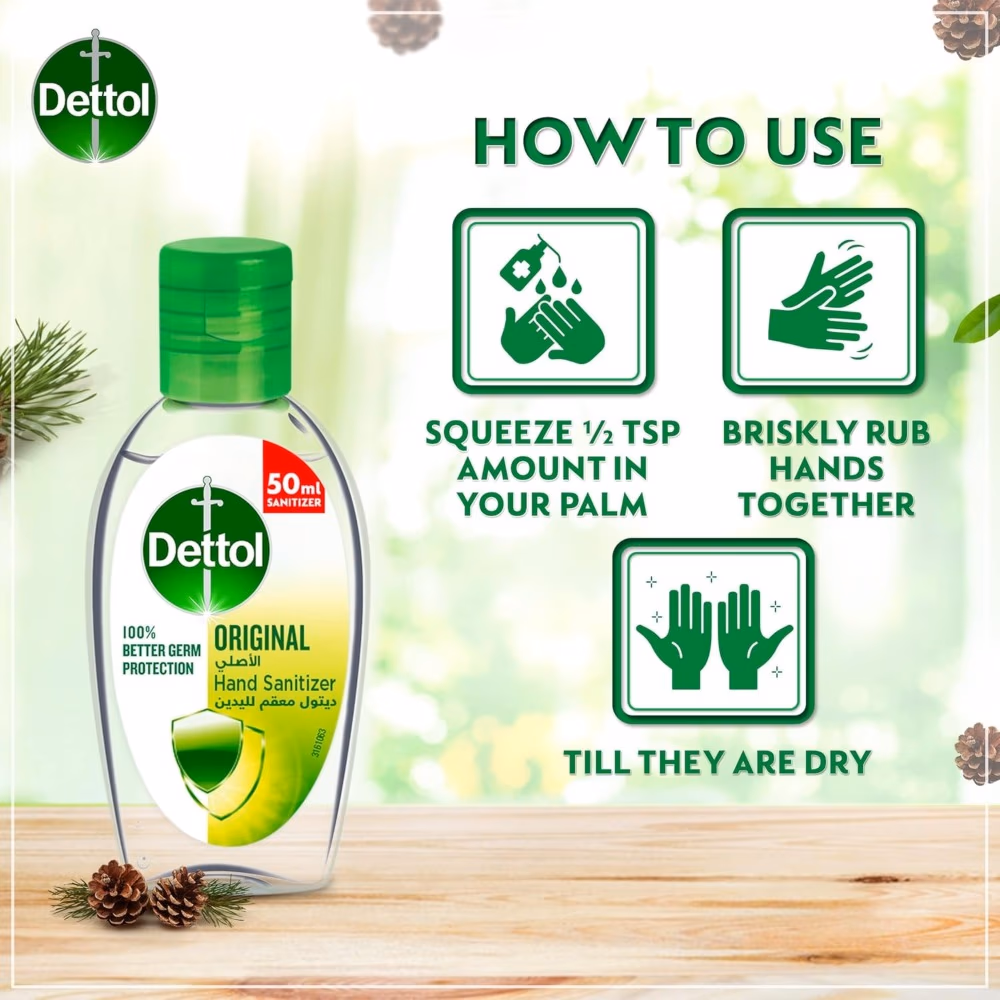 Dettol Hand Sanitizer Original 50ml 2