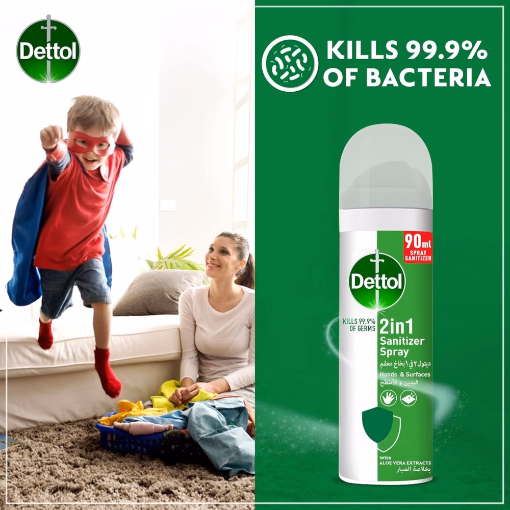 Dettol Hand Sanitizer Spray Original 90ml 2