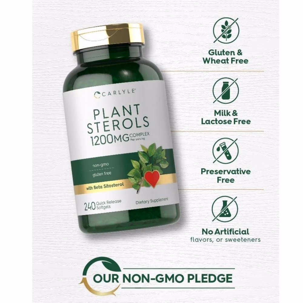 Carlyle Plant Sterols 1200 mg - 240 Softgel Capsules  4