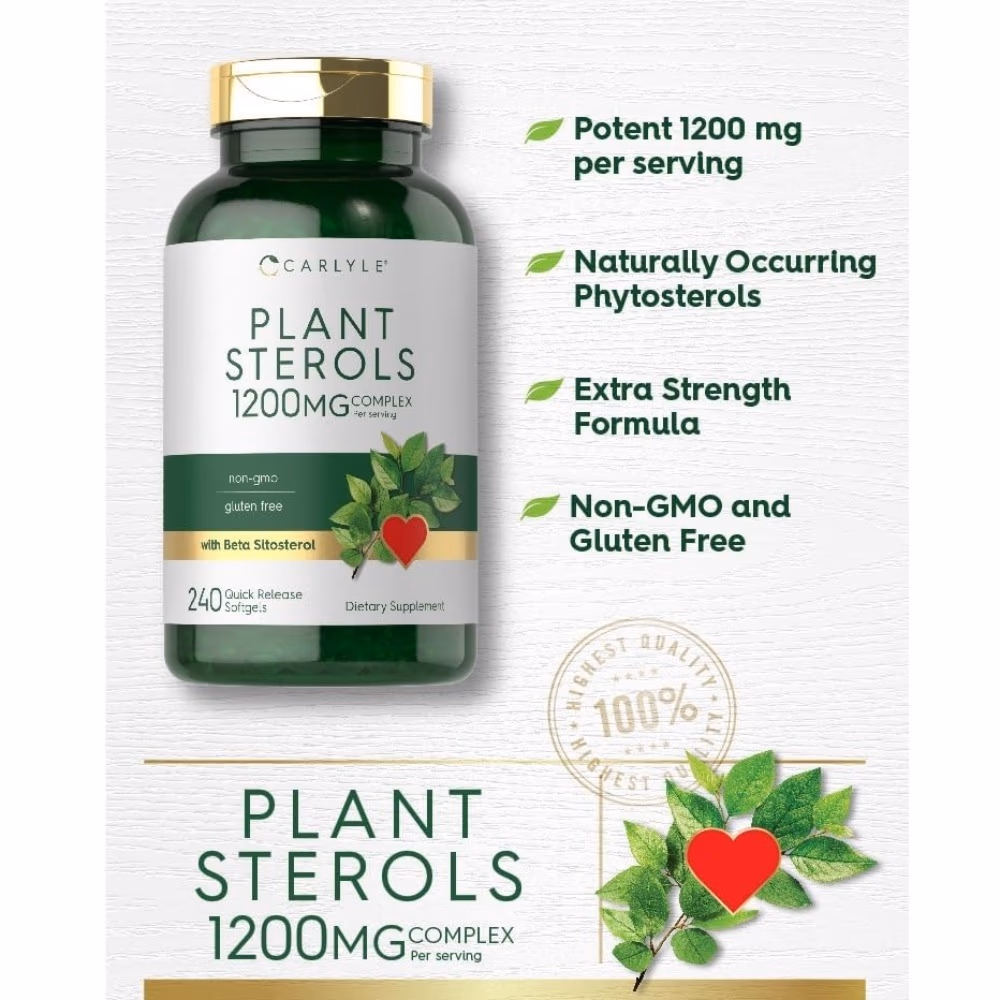 Carlyle Plant Sterols 1200 mg - 240 Softgel Capsules  5