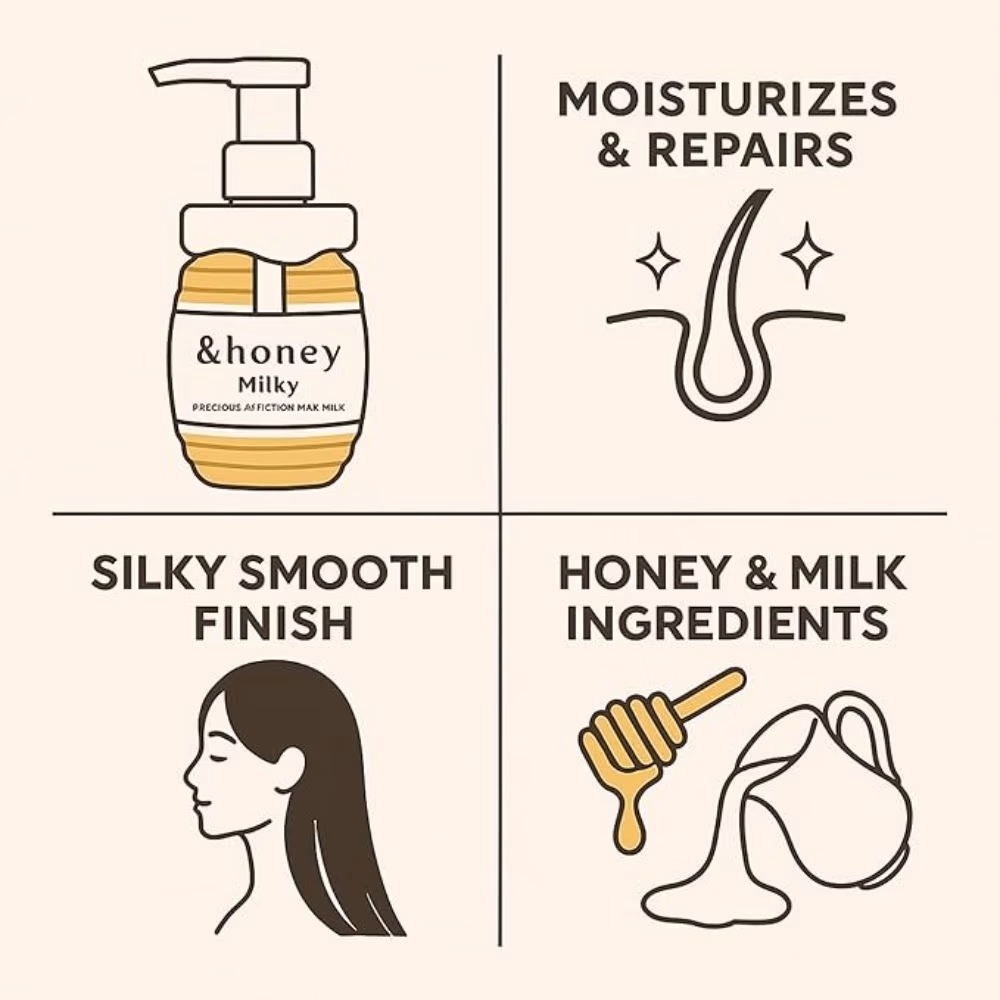 And honey Milky Precious Ex Repair Hair Milk 180GM 4