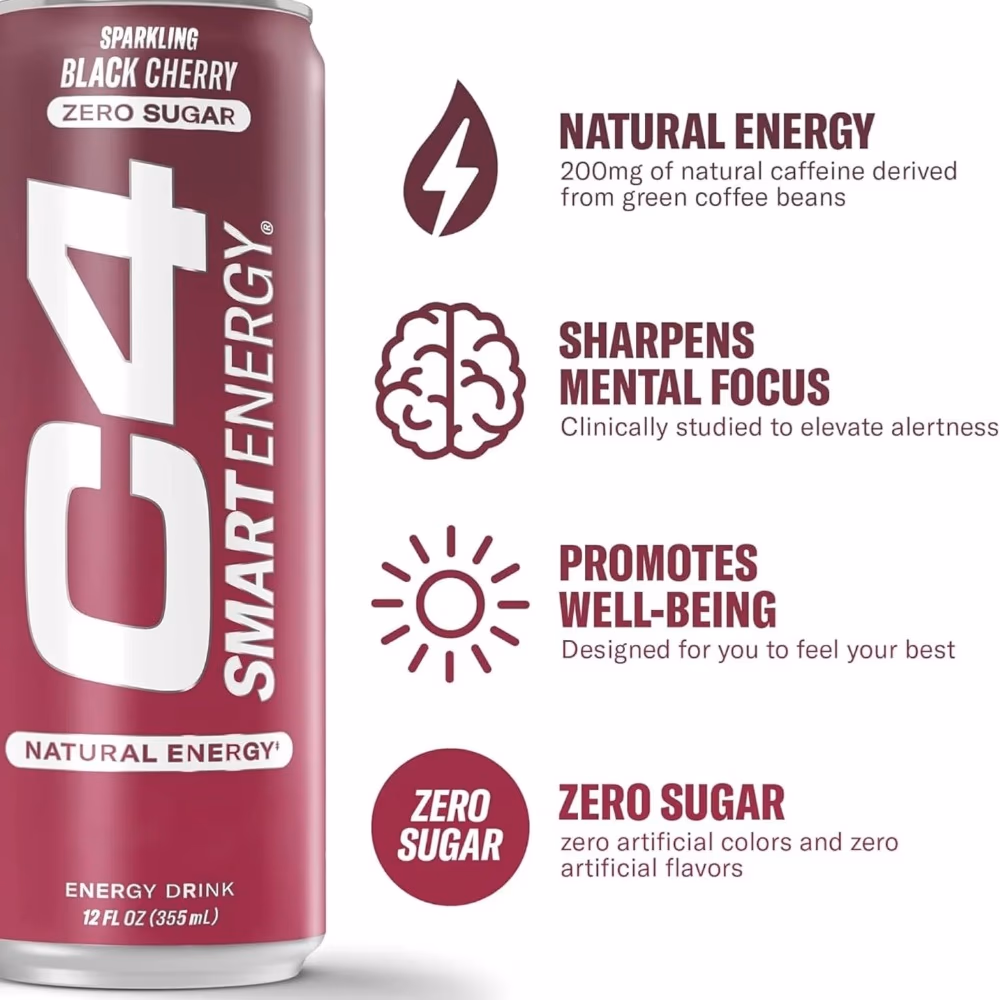 Cellucor C4 Smart Energy RTD Black Cherry - 355ml 5