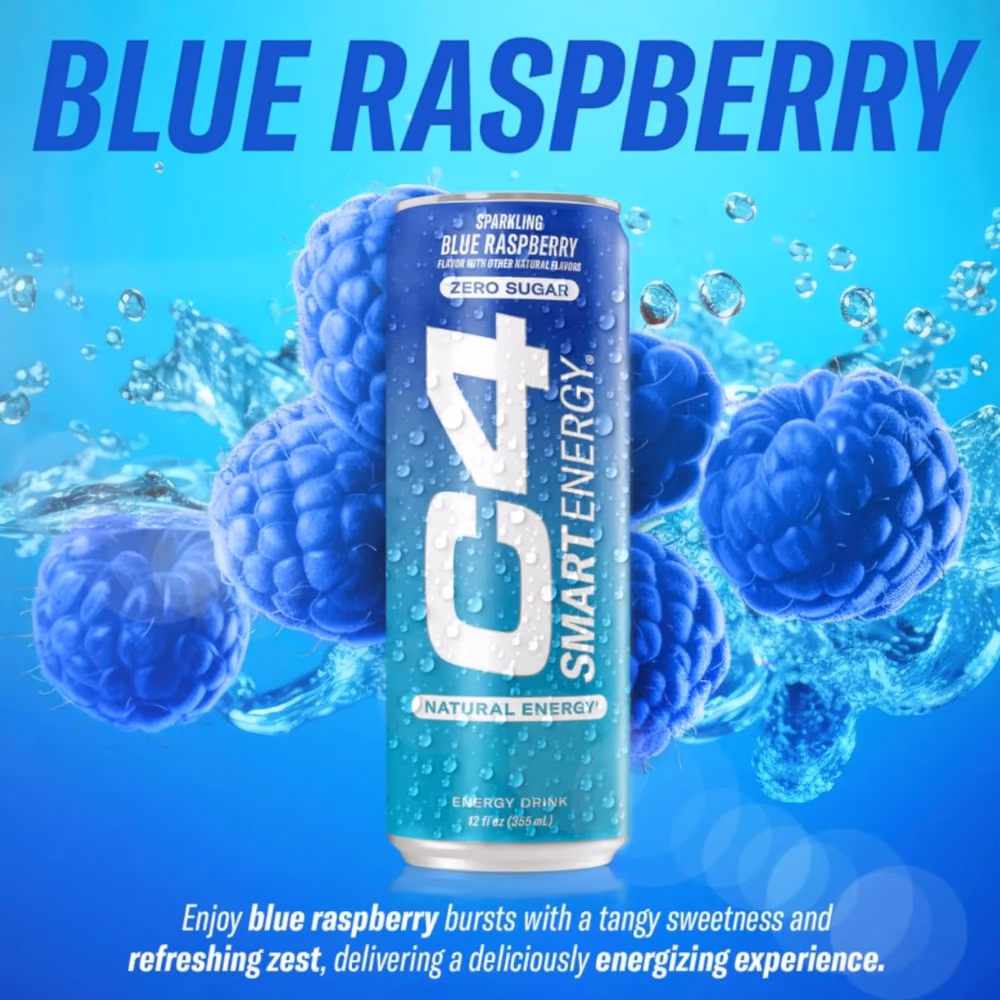 Cellucor C4 Smart Energy RTD Blue Raspberry - 355ml 2