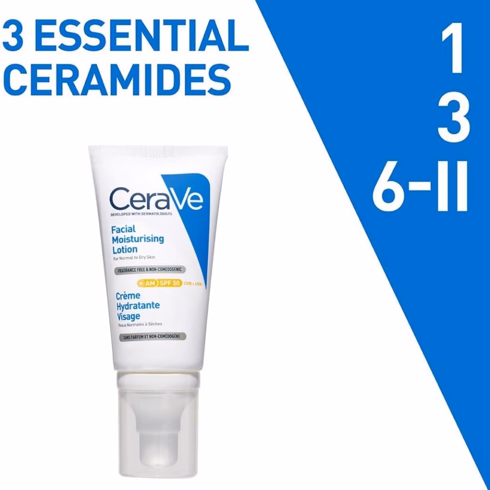 CeraVe AM Facial Moisturising Lotion AM SPF-25 52ml  5