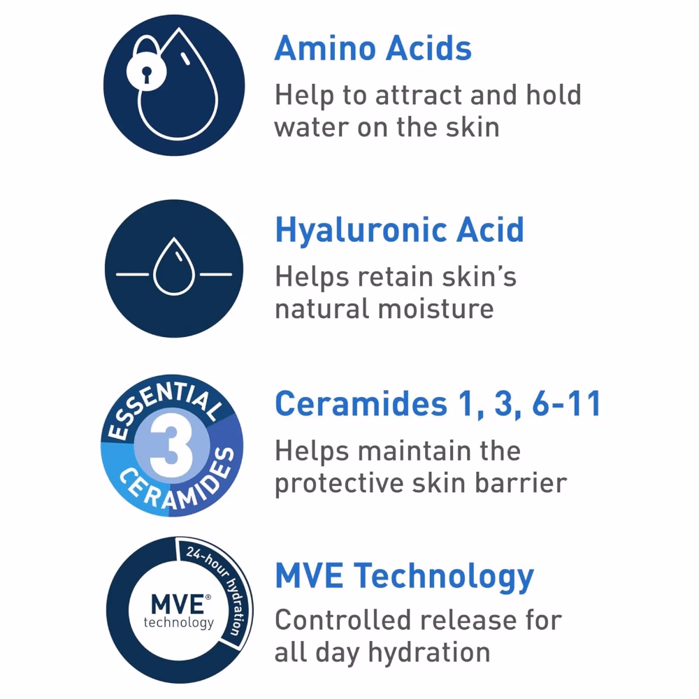 CeraVe Hydrating Cream-to-Foam Cleanser 355ml 2